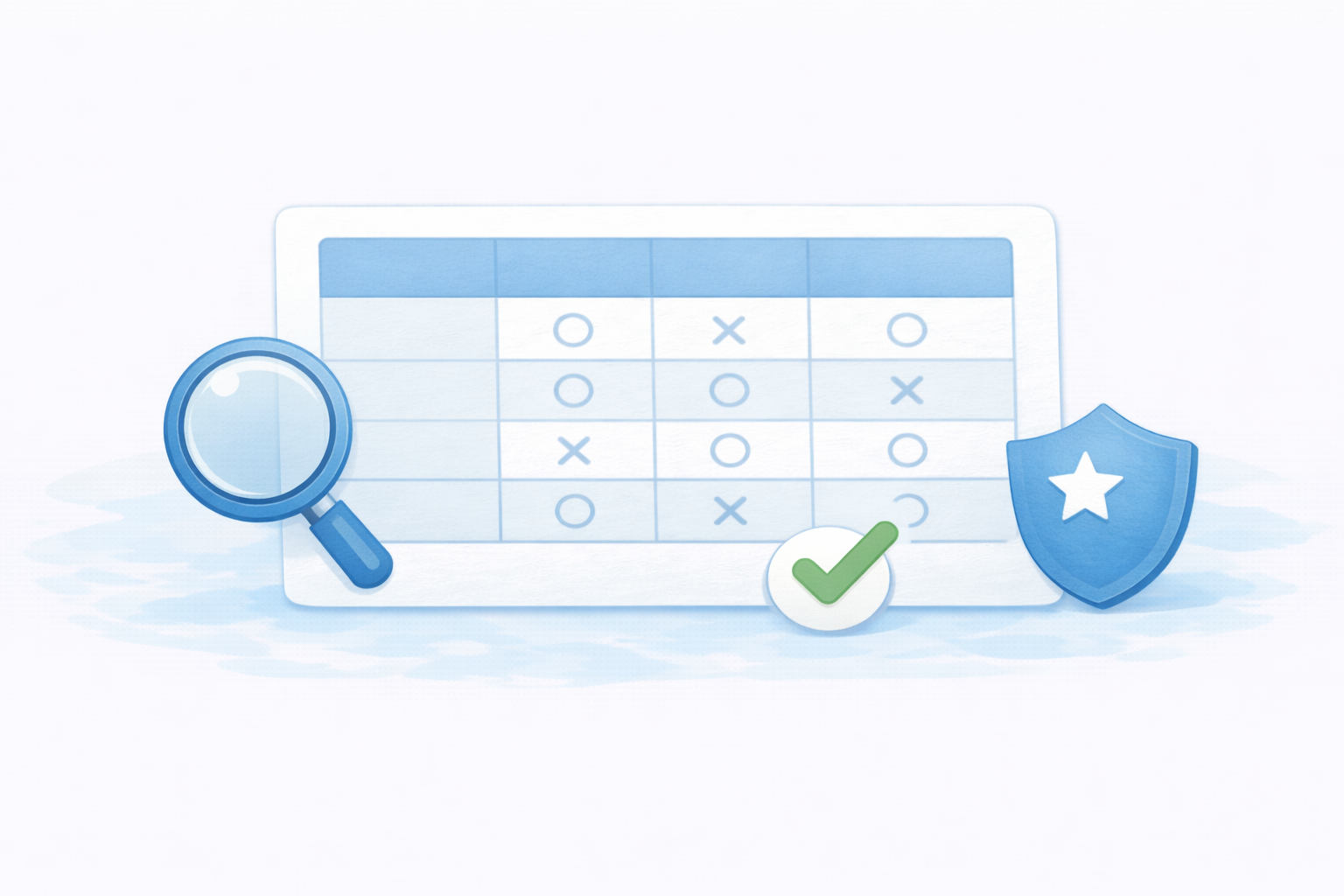 衛生視点の比較表（機能×制約×対象）