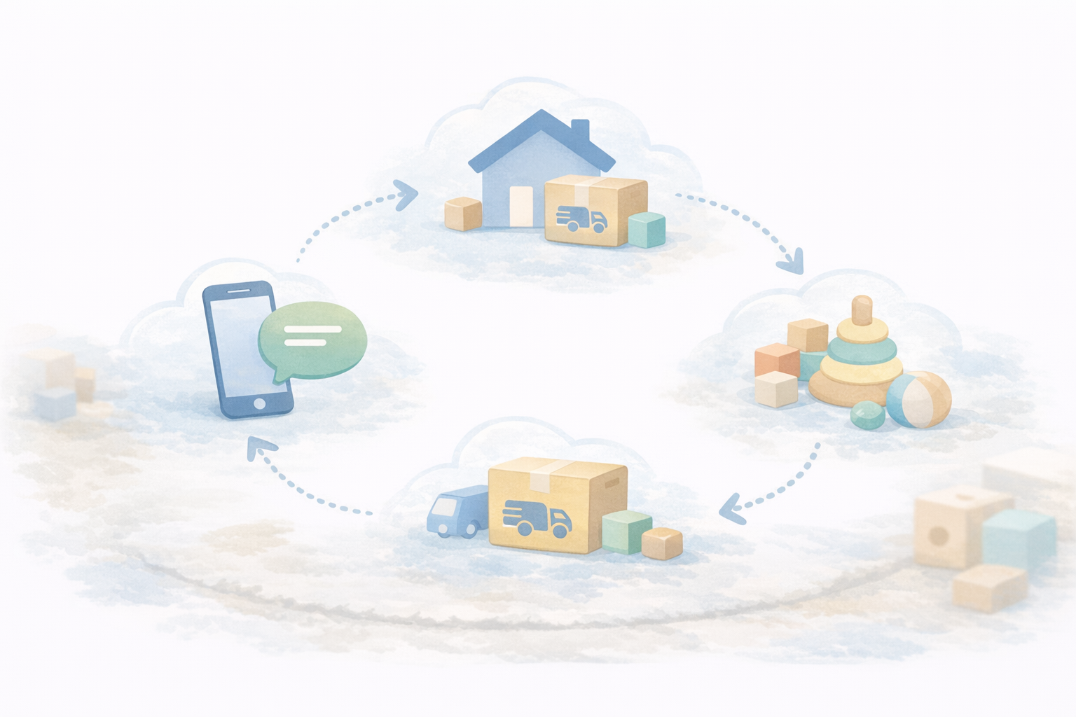 And TOYBOXの特徴（LINE相談・交換サイクルなど）のイメージ