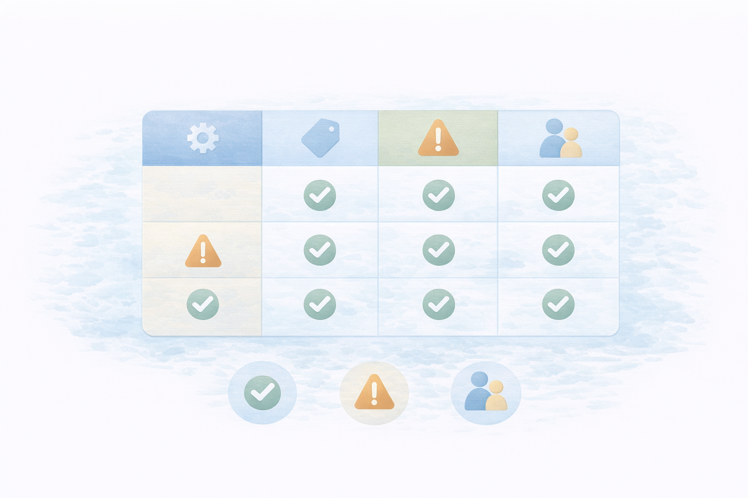 機能×制約×対象 比較表の図解