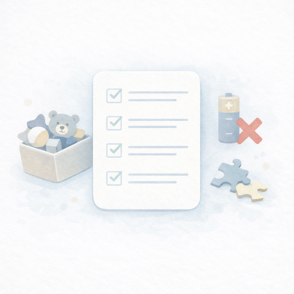 返却チェック（パーツ・電池・箱）