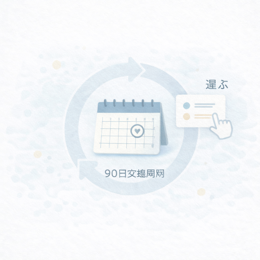 90日交換周期の運用イメージ